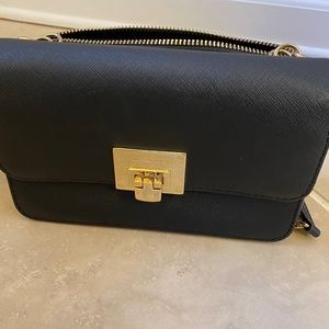 Michael Kors Black Crossbody Handbag with detachable wallet